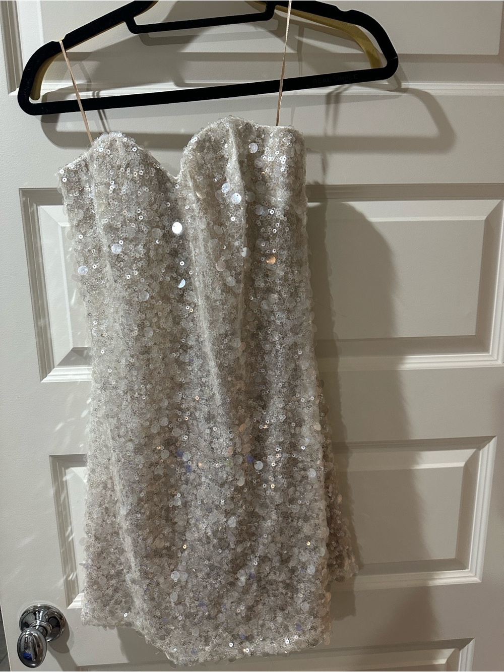 Helsi Mimi Strapless Sequin Sweetheart Mini Dress